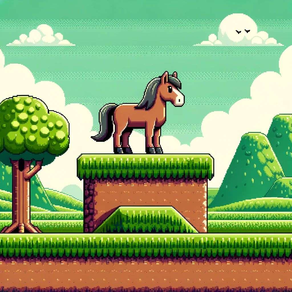 a horse, game design